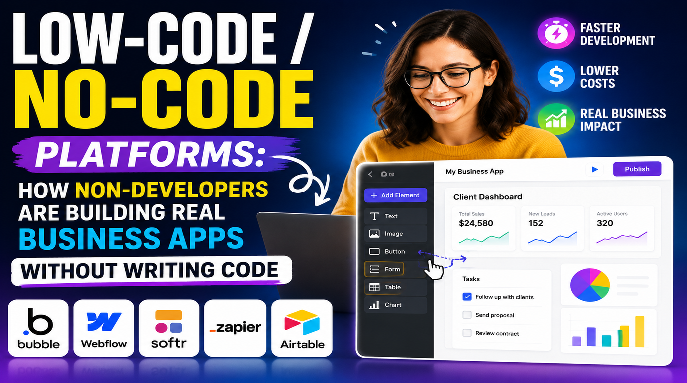 Low-Code / No-Code Platforms: How Non-Developers Are Building Real Business Apps Without Writing Code